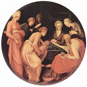 Jacopo Pontormo Nativity of John the Baptist